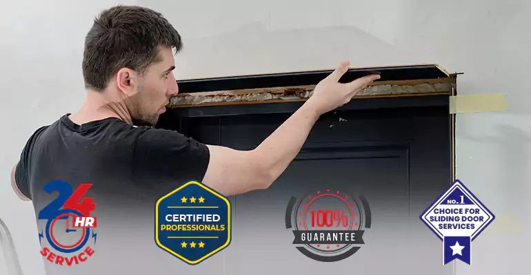 Wood Door Crack and Hole Repair in Hialeah